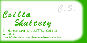 csilla skultety business card